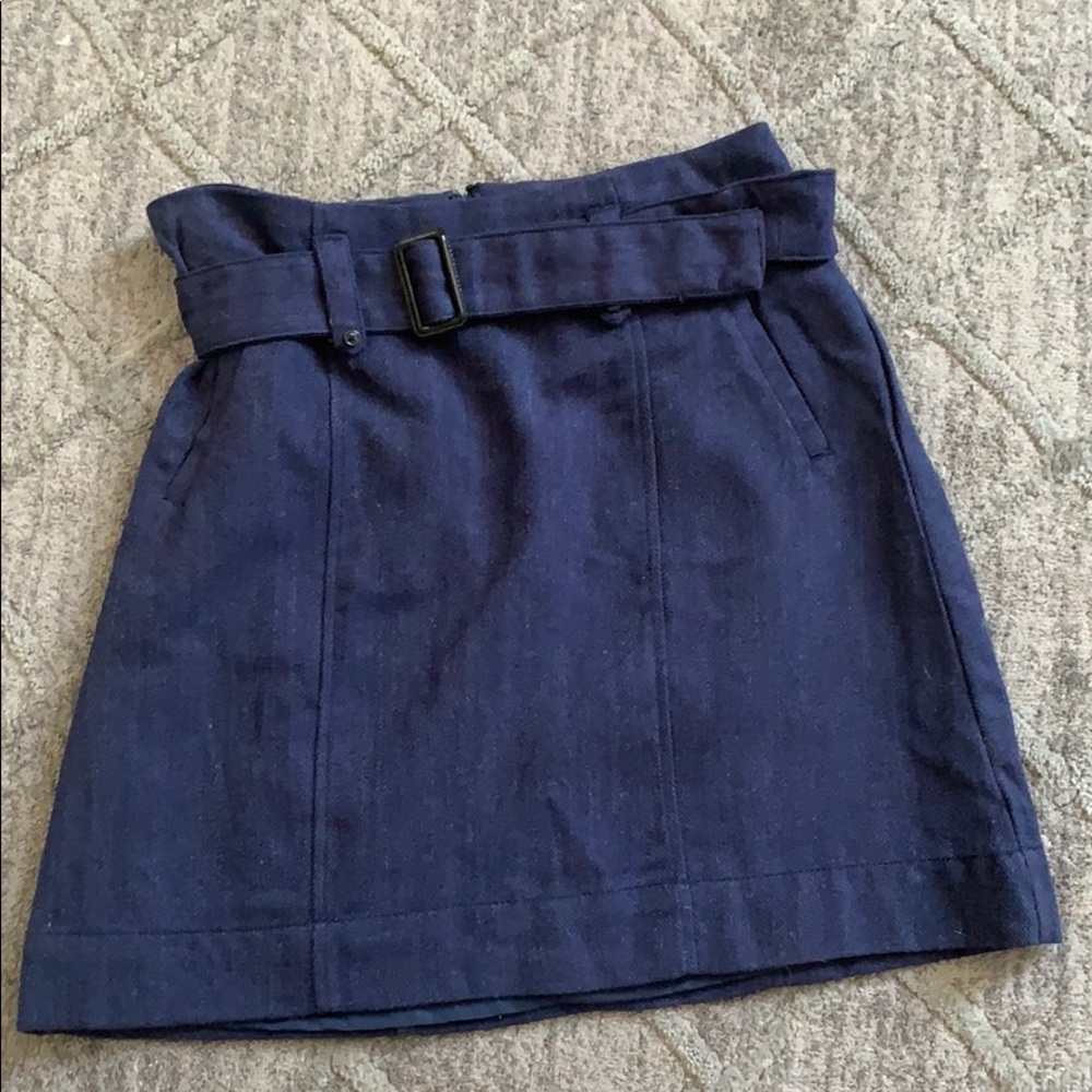 Wool blend skirt